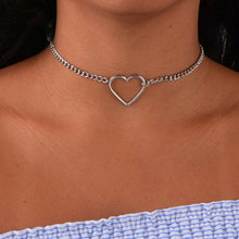 Load image into Gallery viewer, Hollow Heart Necklace