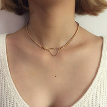 Load image into Gallery viewer, Hollow Heart Necklace