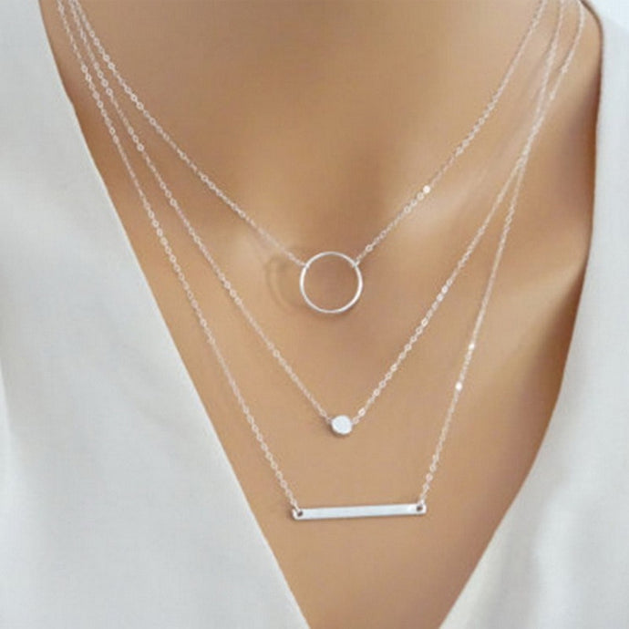Simple 3 Layered Necklace